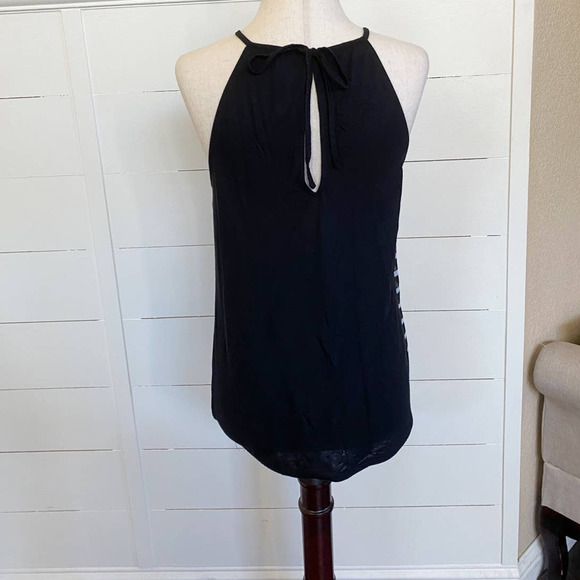 Express Black and Blue Striped Tank Top - Picture 5 of 11